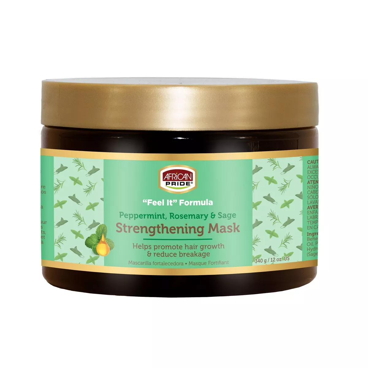 ماسک تقویت‌کننده و ضد ریزش African Pride Feel It Formula | حجم 340 گرم