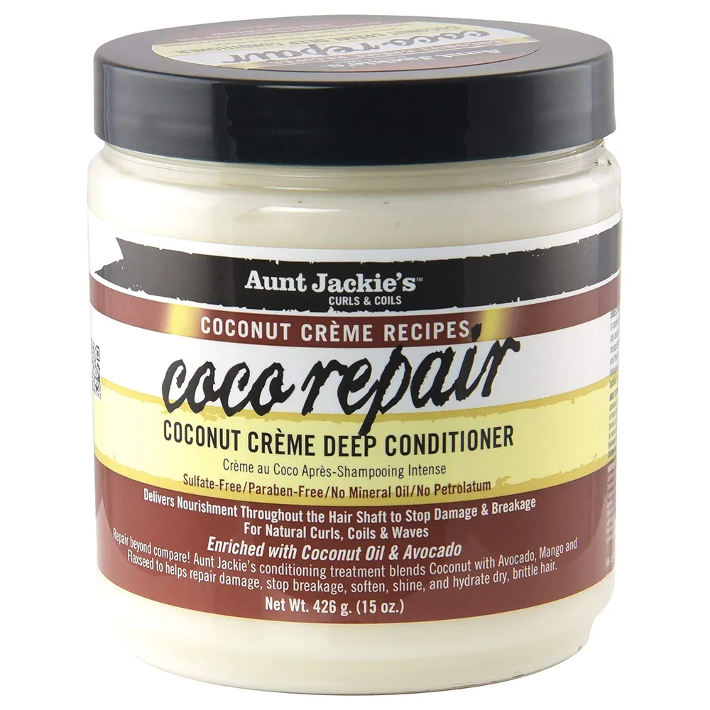 نرم‌کننده عمیق موی کوکو ریپیر Aunt Jackie’s Coconut Crème Recipes Coco Repair