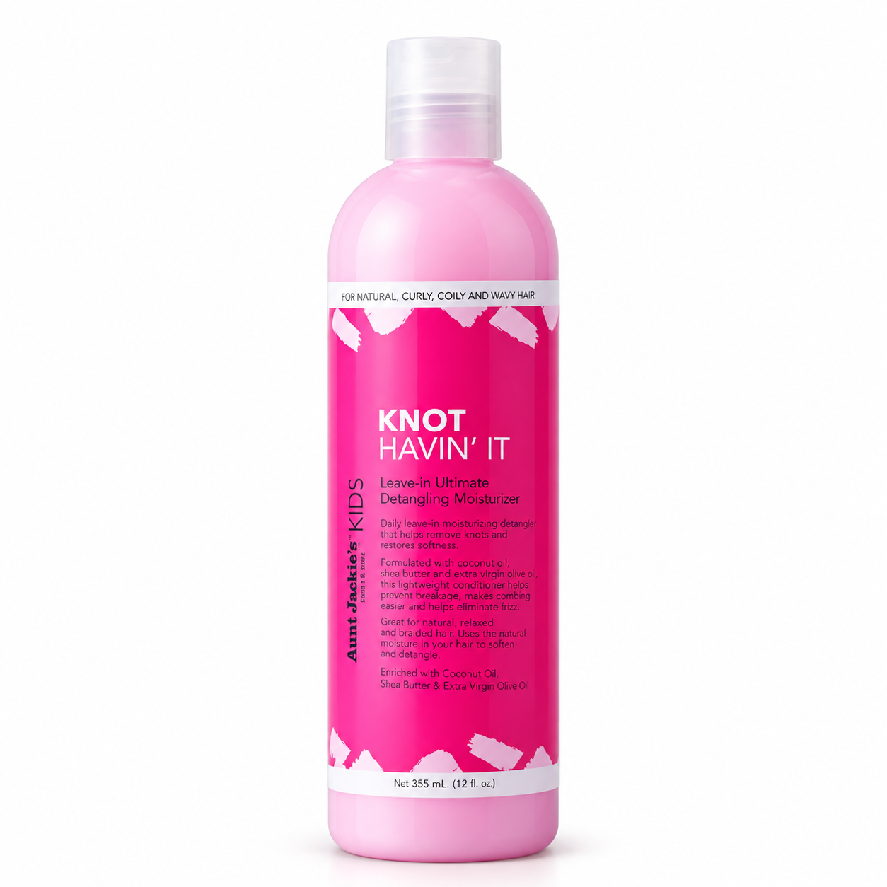 کرم گره باز کن و نرم کننده آنت جکیز anut jackie’s kids knot havin’it leave-in ultimate detangling moisturizer