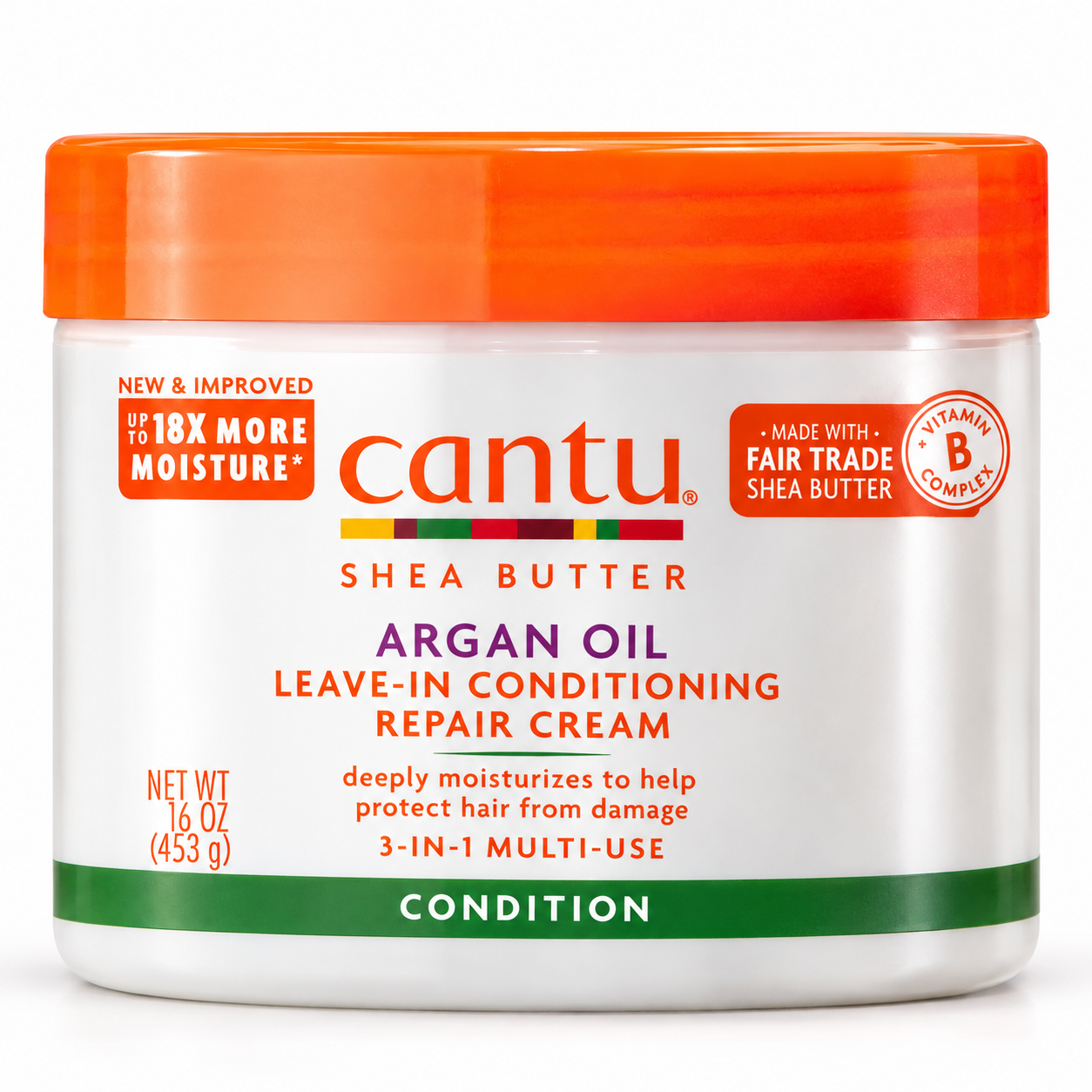 آبرسان و ترمیم کننده کنتو cantu shea  butter argan oil leave-in conditioning repaire cream