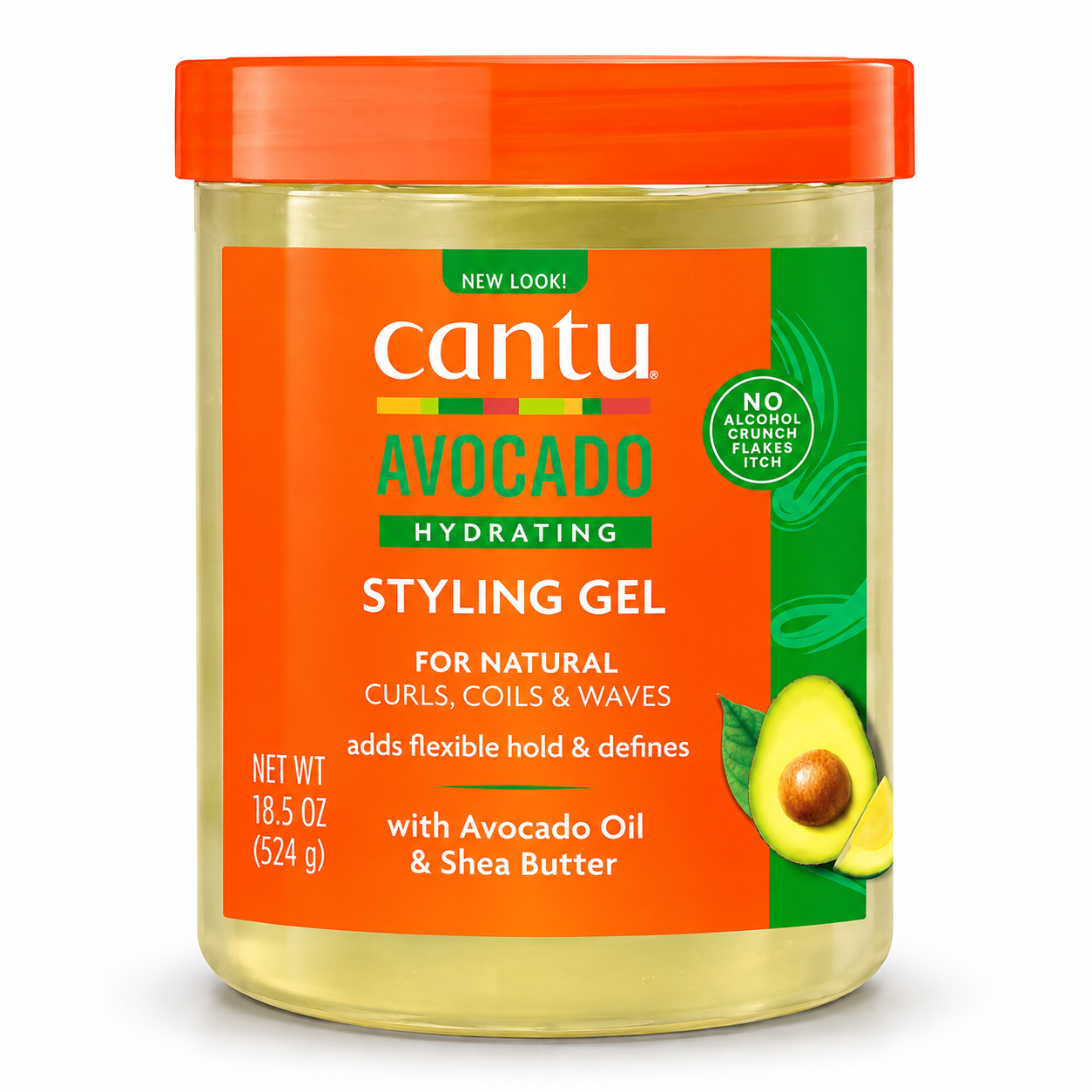 ژل حالت دهنده و آبرسان آووکادو کنتو cantu shea butter avocado hydrating styling gel