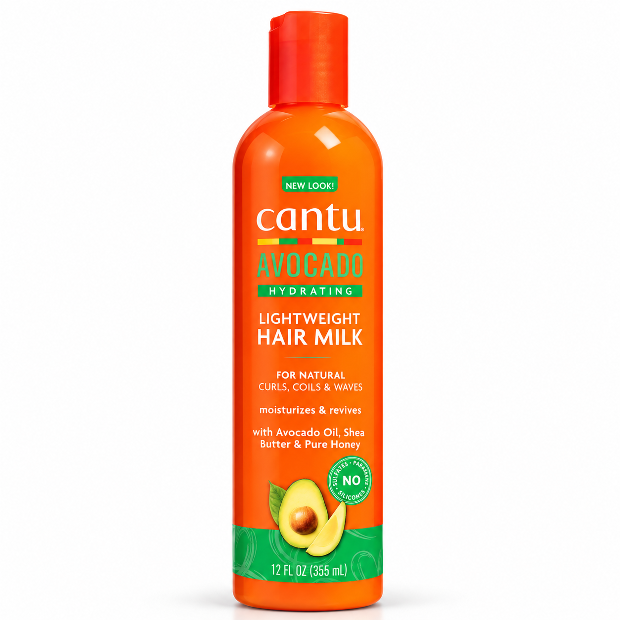 شیر مو سبک و آبرسان کنتو cantu avocado hydrating lightweight hair milk
