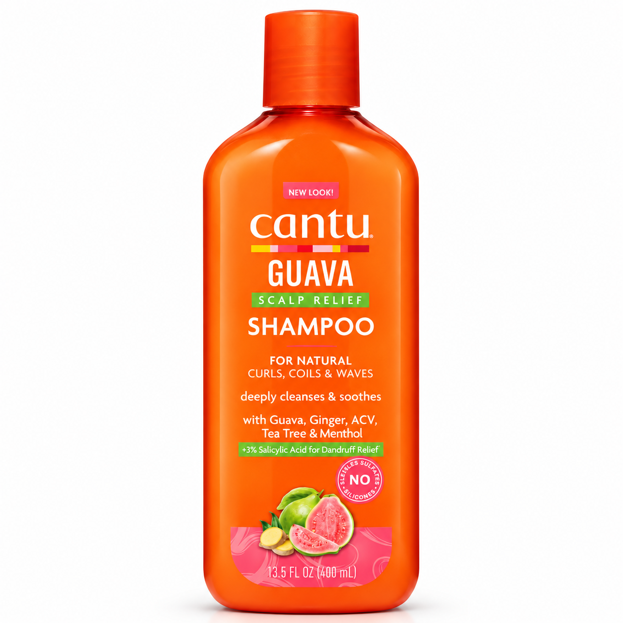شامپو ضد شوره و آرامش بخش پوست سر کنتو cantu guava & ginger scalp relief shampoo
