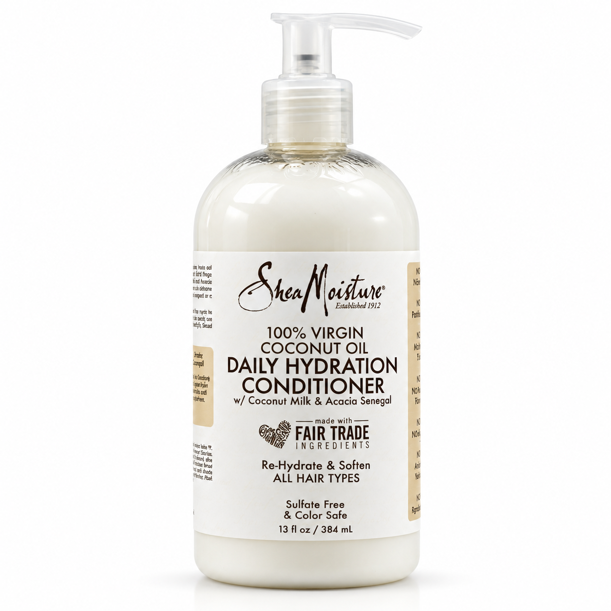 نرم کننده آبرسان روزانه شی مویسچر sheaMoisture 100% virjin coconut oil daily hydrayion conditioner