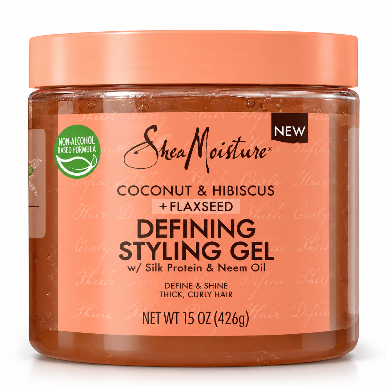ژل حالت دهنده و تعریف کننده فر شی مویسچر sheaMoisture coconut & hibiscus + flaxseed defining styling gel