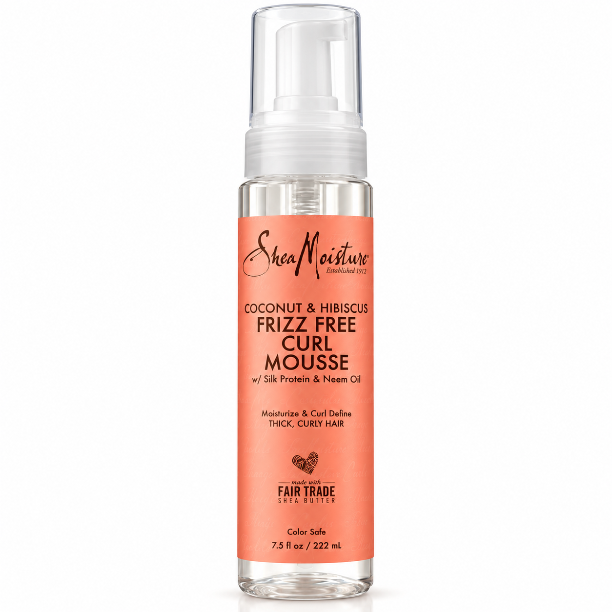 موس ضد وز و حالت دهنده فر شی مویسچر sheaMoisture coconut & hibiscus frizz-free curl mousse