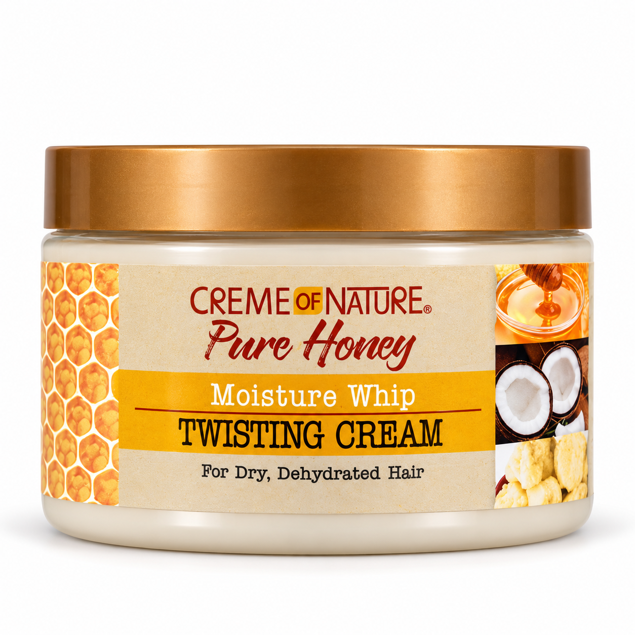 کرم حالت دهنده و توئیست کرم آف نیچر creme of nature pure honey moisture whip twisting cream